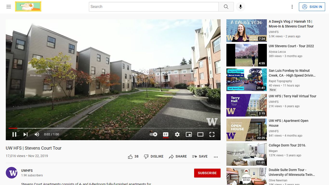 UW HFS | Stevens Court Tour - YouTube